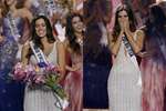 Miss Colombia Paulina Vega smiles as the the crown is placed on her head as she becomes Miss Universe during the Miss Universe pageant in Miami. 